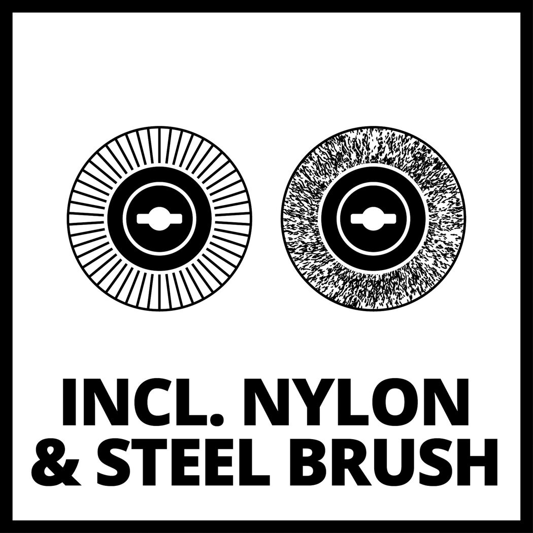 Nylon- und Stahlbürste