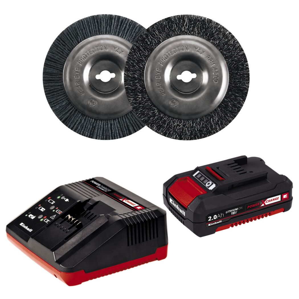 Einhell Akku-Fugenreiniger GE-CC 18 Li Kit mit Zubehör