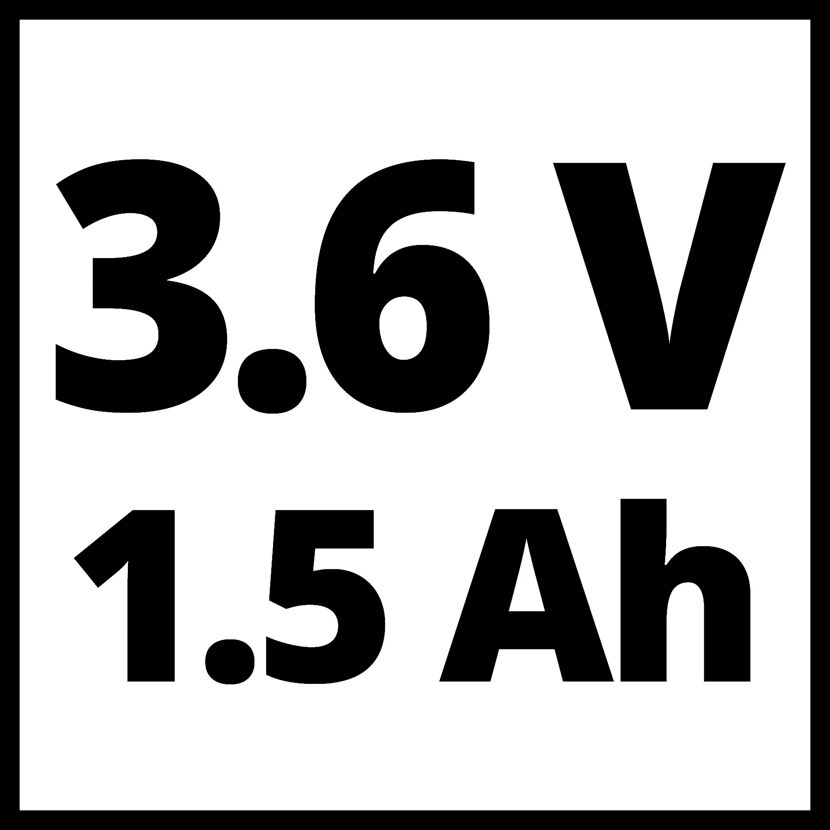 3,6 V, 1,5 Ah