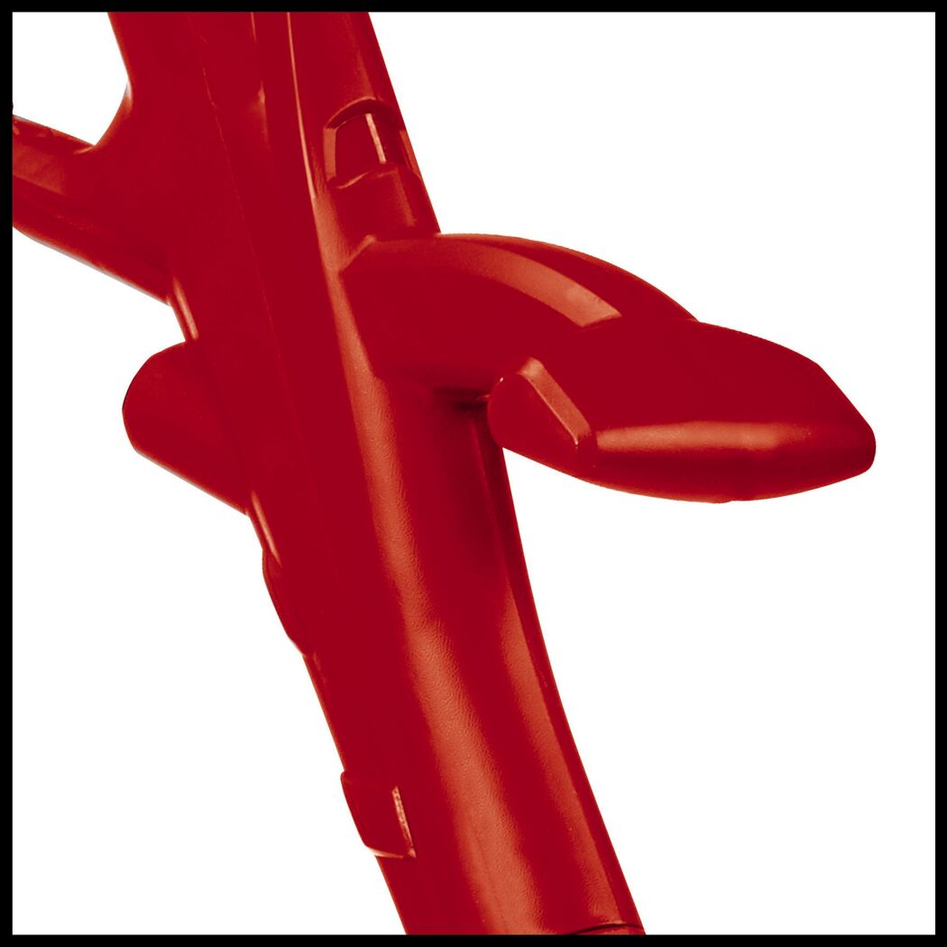 Nahaufnahme des roten Rasentrimmers GC-ET 2522