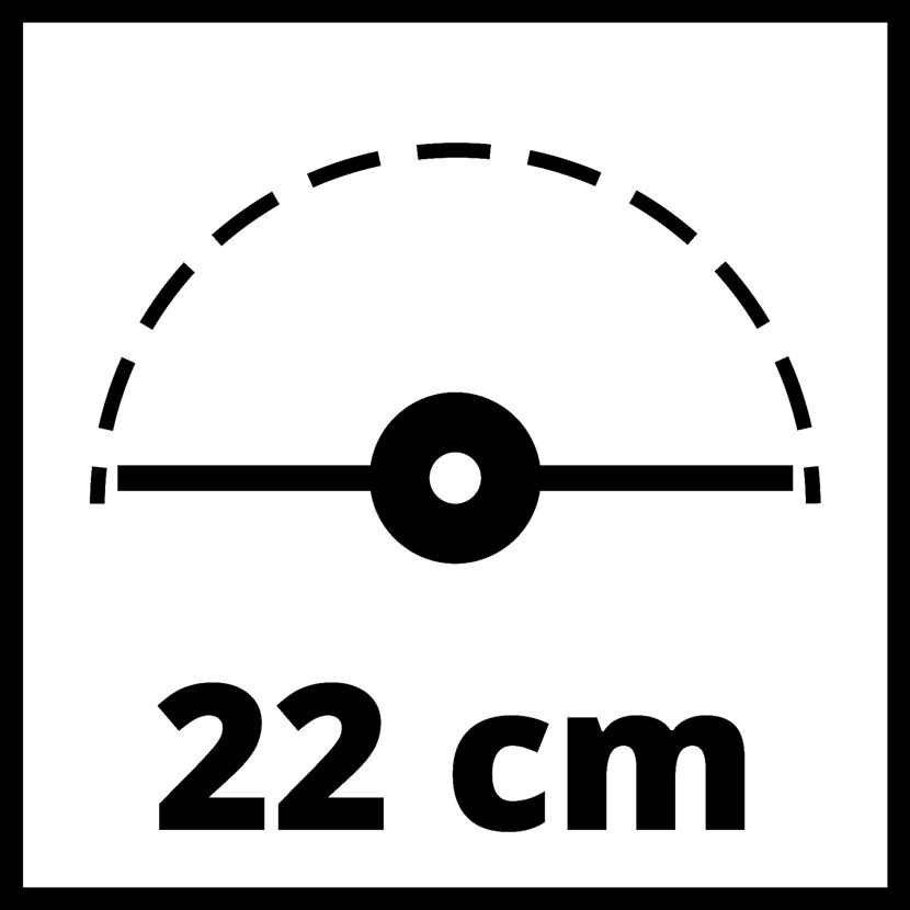 Schnittbreite 22 cm