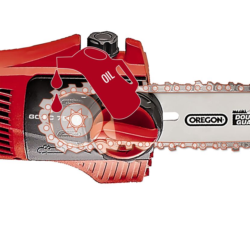 Elektro-Hochentaster 'GC-EC 750 T' rot/schwarz 20 cm, 750 W