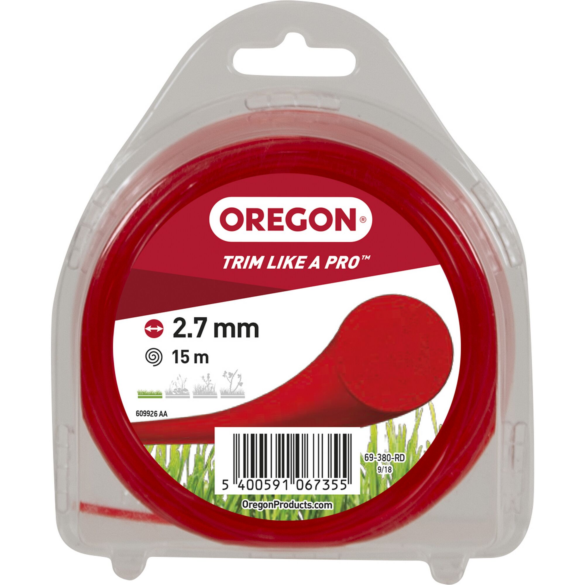 Oregon Trimmerfaden 2,7 mm, 15 m