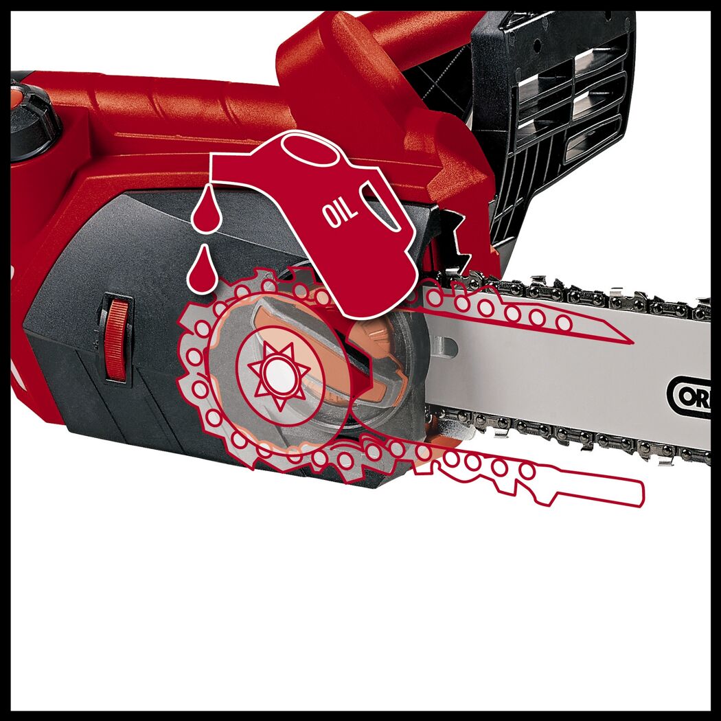 Elektro-Kettensäge 'GE-EC 2240' rot/schwarz 40,6 cm, 2200 W