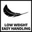 Federleichtes Werkzeug. Leichtes Handling.