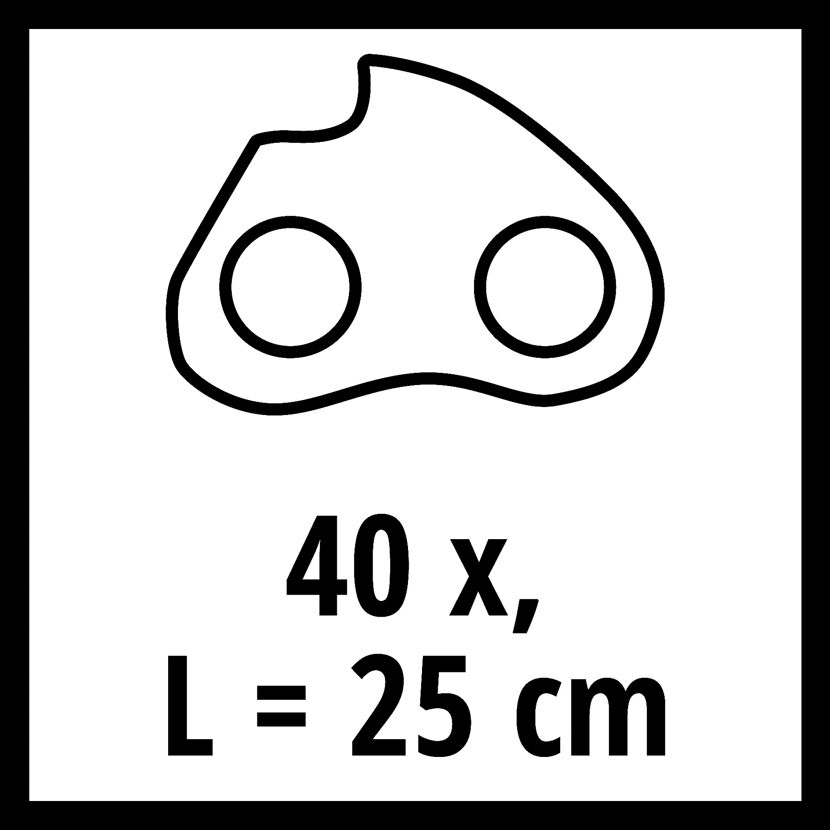 Ersatzkette 40 Glieder, 25 cm lang