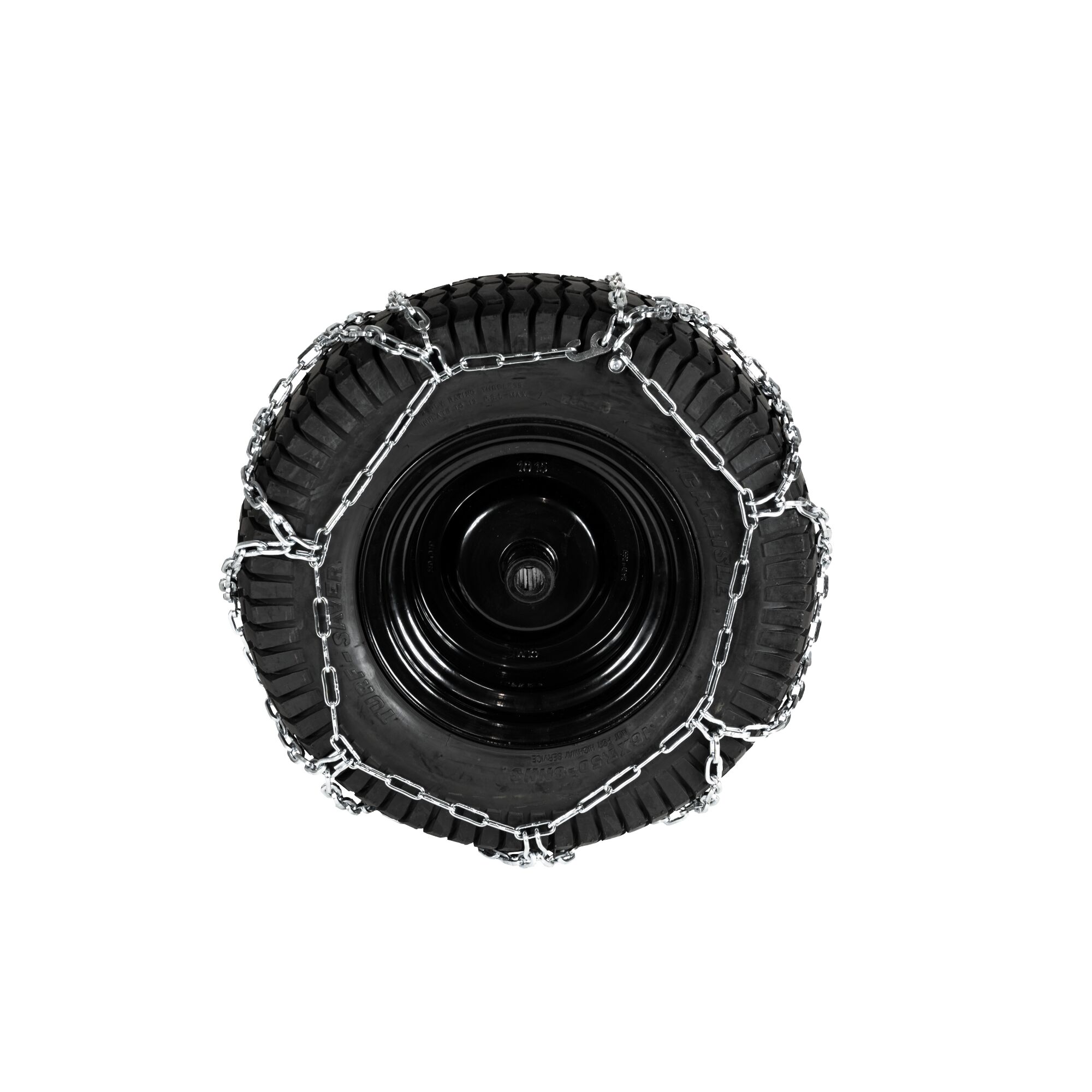 Reifen mit Schneeketten