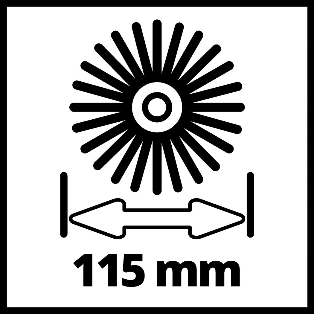 Bürste mit 115 mm Durchmesser
