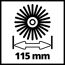 Bürste mit 115 mm Durchmesser