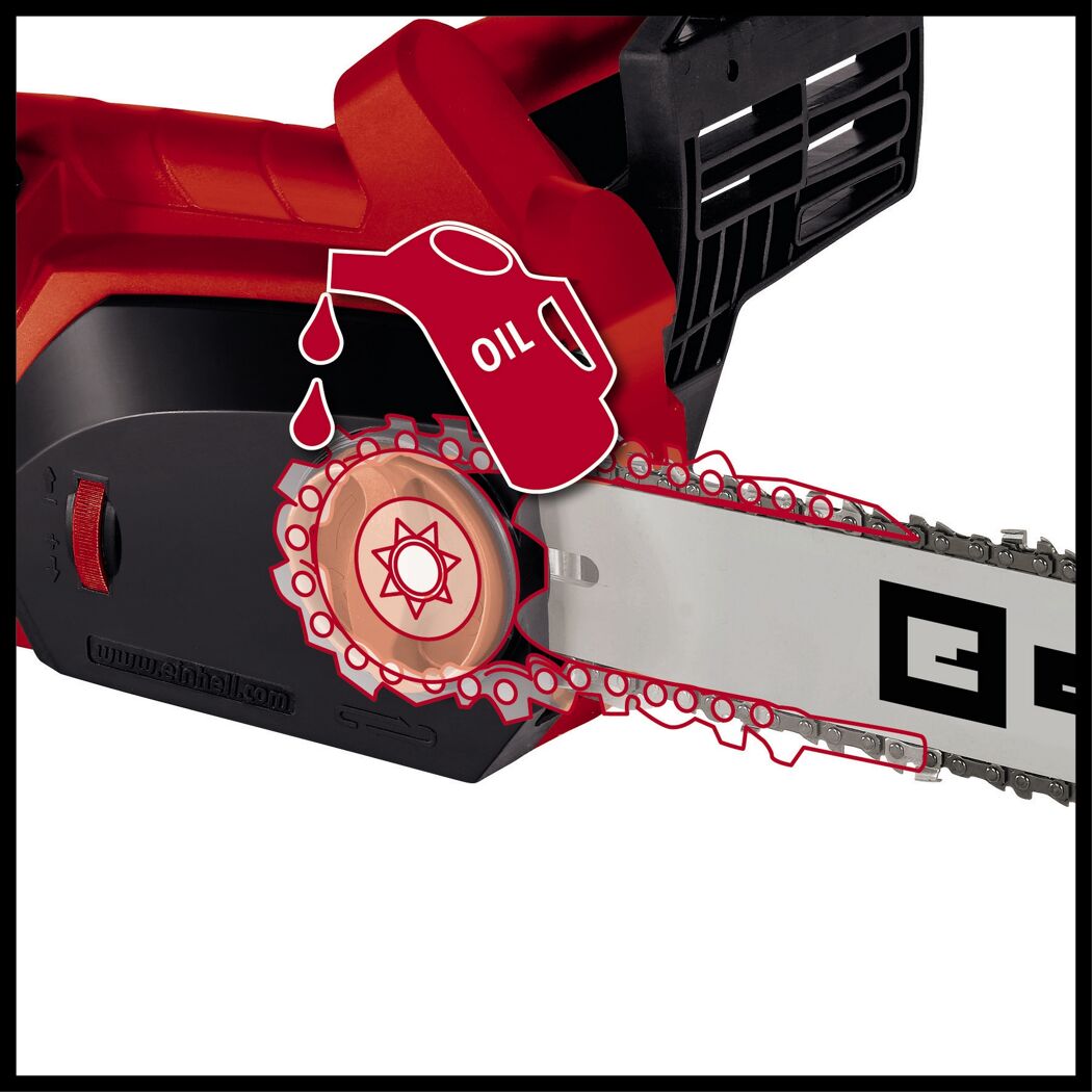 Elektro-Kettensäge 'GH-EC 1835' rot/schwarz 35 cm, 1800 W