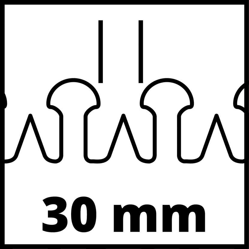 30 mm Schnittbreite der Heckenschere