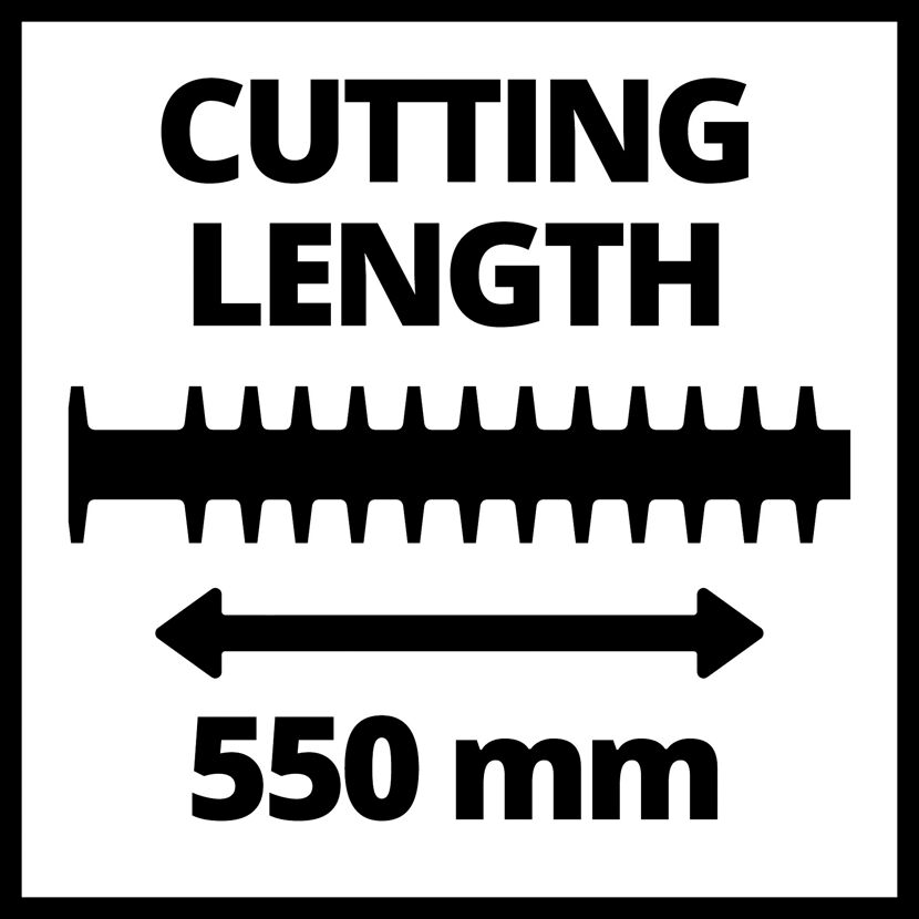 Schnittlänge 550 mm