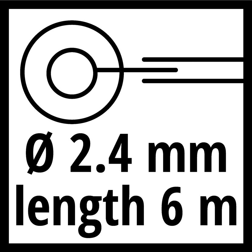 Ersatzspule mit 2,4 mm Durchmesser und 6 m Länge
