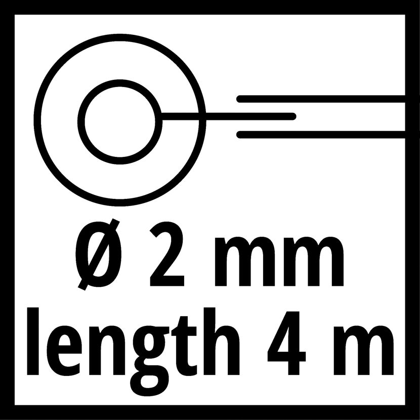Ersatzspule mit 2 mm Durchmesser und 4 m Länge
