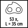 Ersatzkette 35 cm Länge mit 53 Gliedern