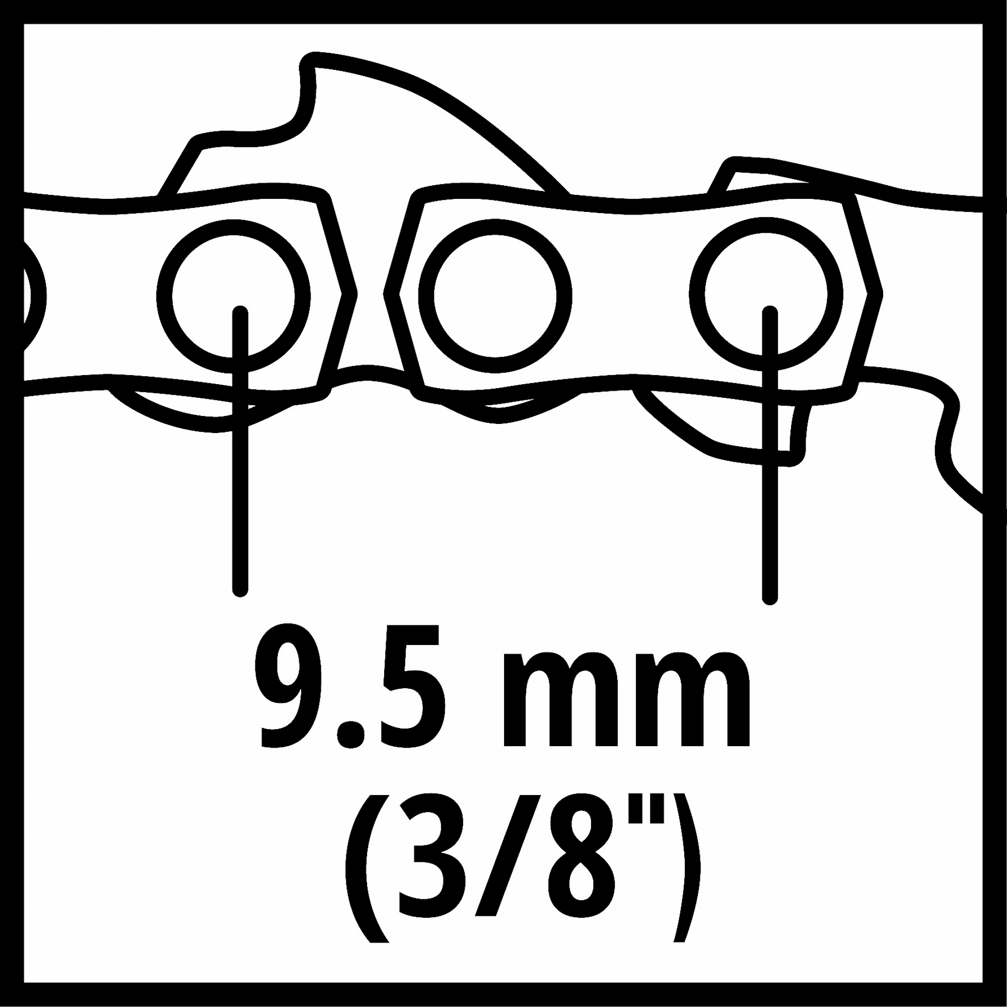 Kettensäge-Ersatzkette 35 cm 1,3 53T 3/8" + product picture