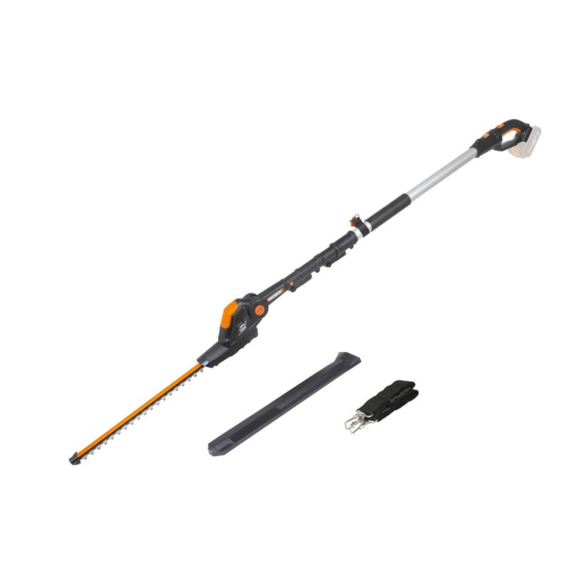 WORX Teleskop-Heckenschere WG252E.9 mit Zubehör