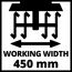 Arbeitsbreite 450 mm