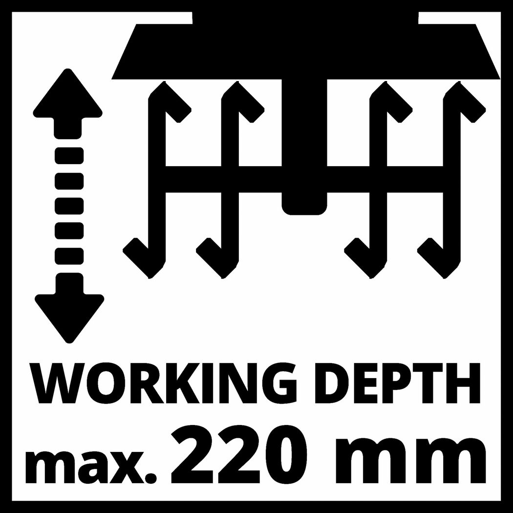 Elektro-Bodenhacke 'GC-RT 1545 M'