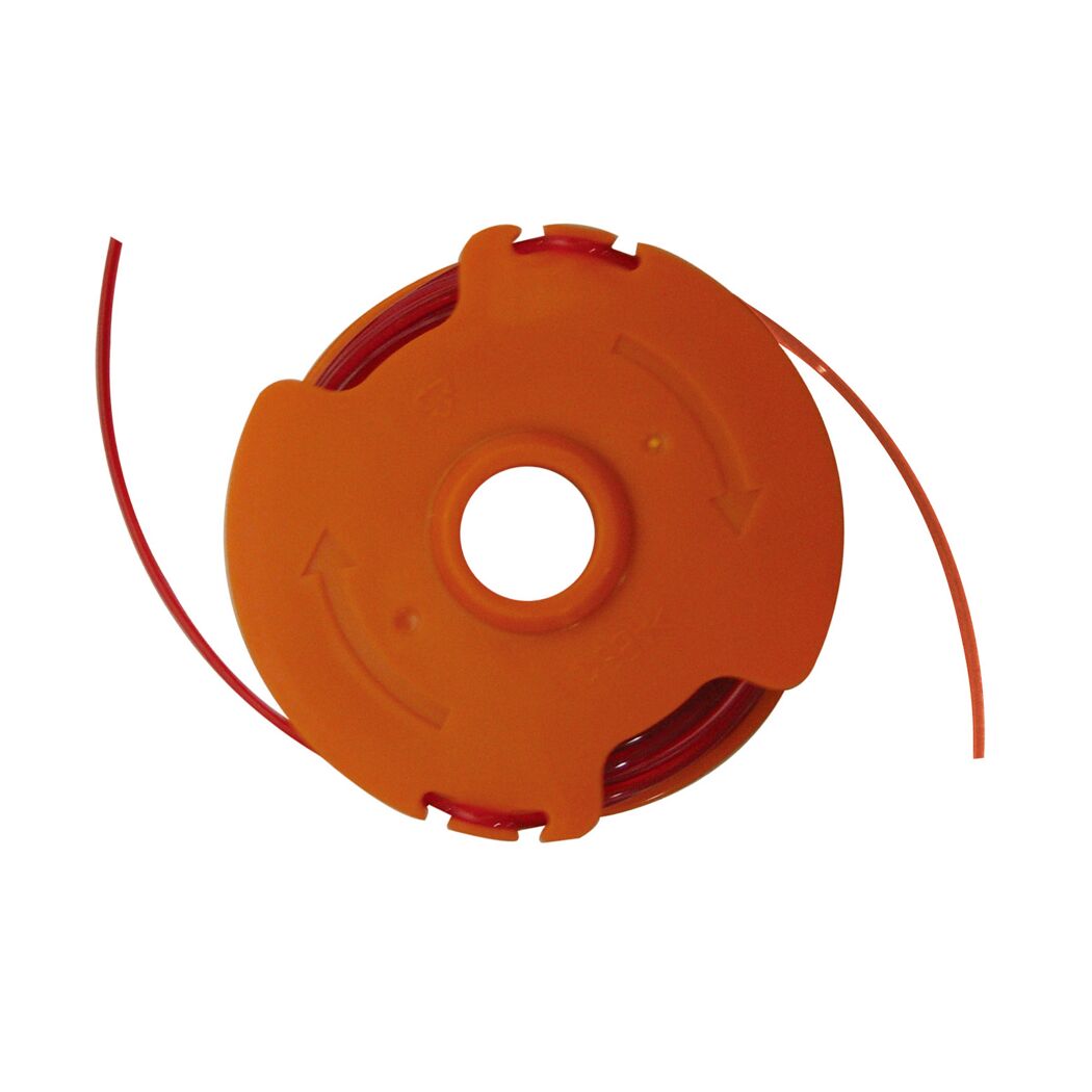 Ersatzfadenspule für Rasentrimmer rot-orange