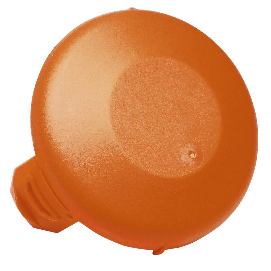 Orangefarbener Spulendeckel