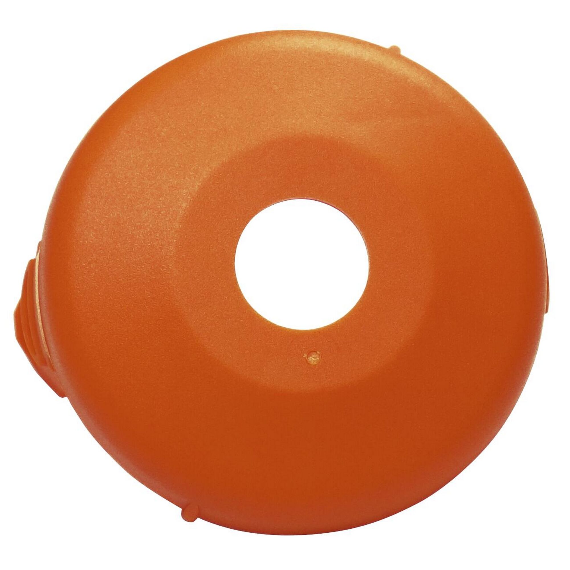Orangefarbener Spulendeckel