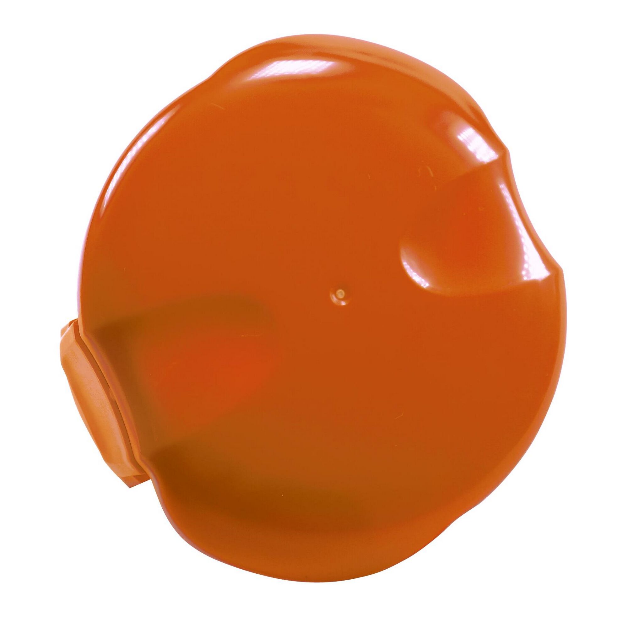 Orangefarbener Spulendeckel