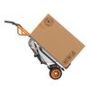 Schubkarre mit Paket