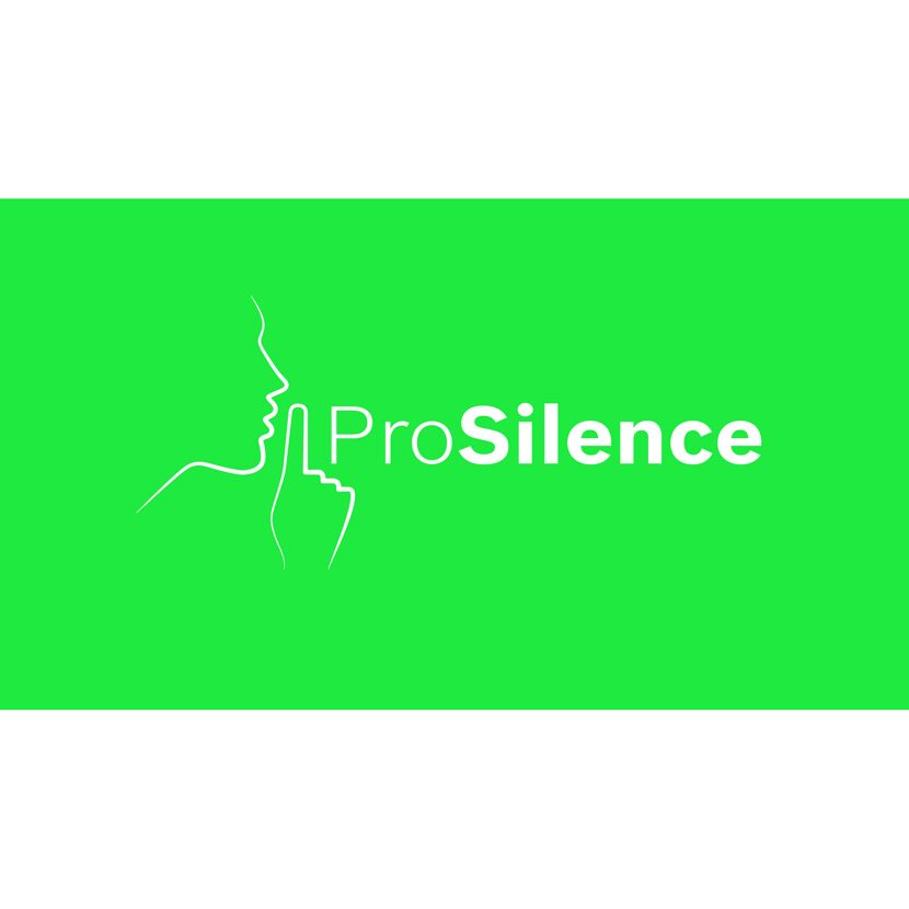Person legt Finger auf die Lippen. ProSilence