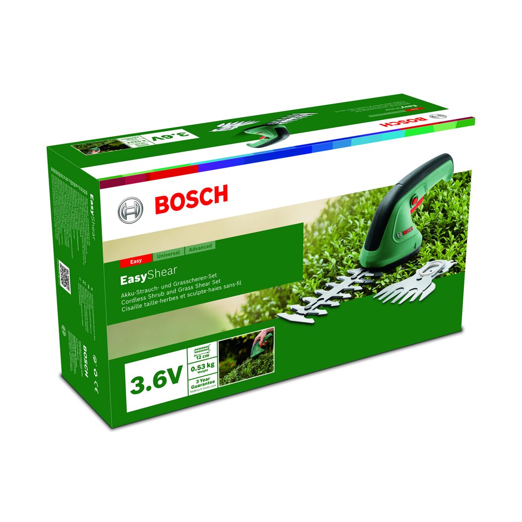 Bosch EasyShear Akku-Strauch- und Grasscheren-Set