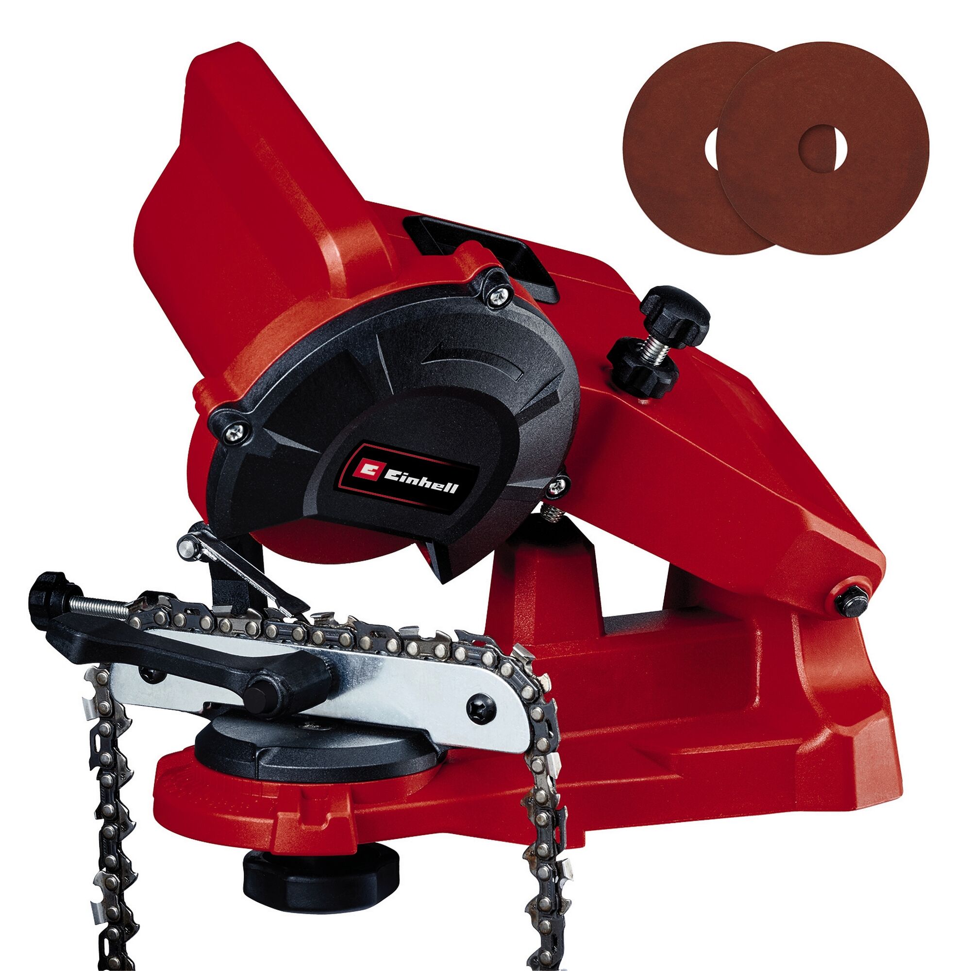 Einhell Sägekettenschärfgerät GC-CS 85 E Set mit Schleifscheiben
