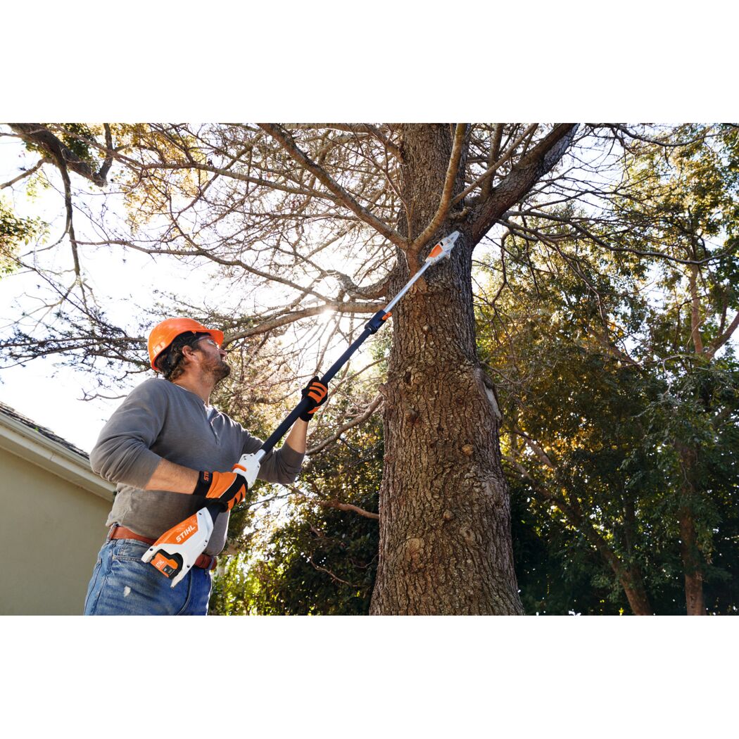 Person verwendet STIHL Hoch-Entaster
