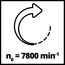 Drehpfeil mit n₀ = 7800 min⁻¹