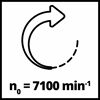 Drehpfeil mit 7100 min⁻¹