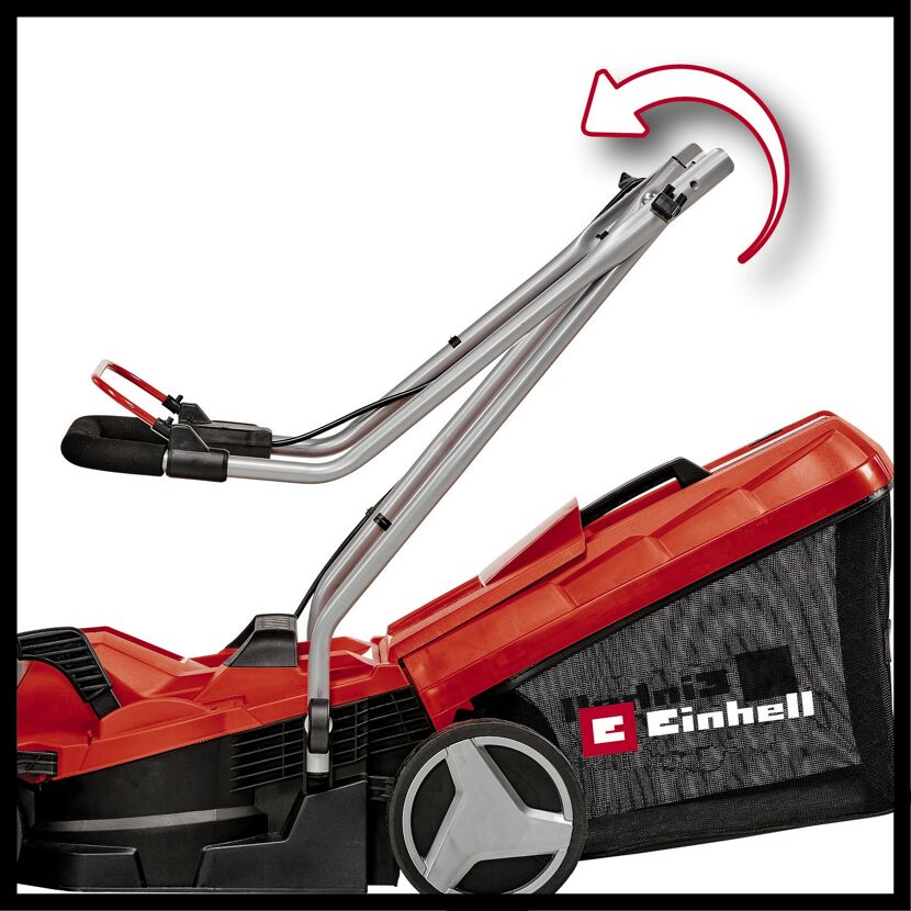 Einhell Akku-Rasenmäher, Griff einklappbar