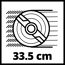 Rasenmähermesser 33,5 cm