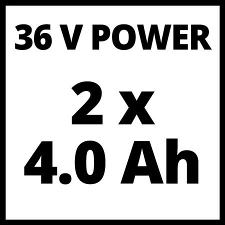 16. Bild von Akku-Rasenmäher 'GE-CM 36/36 Li M Kit' mit Akku und Ladegerät bis 400 m²