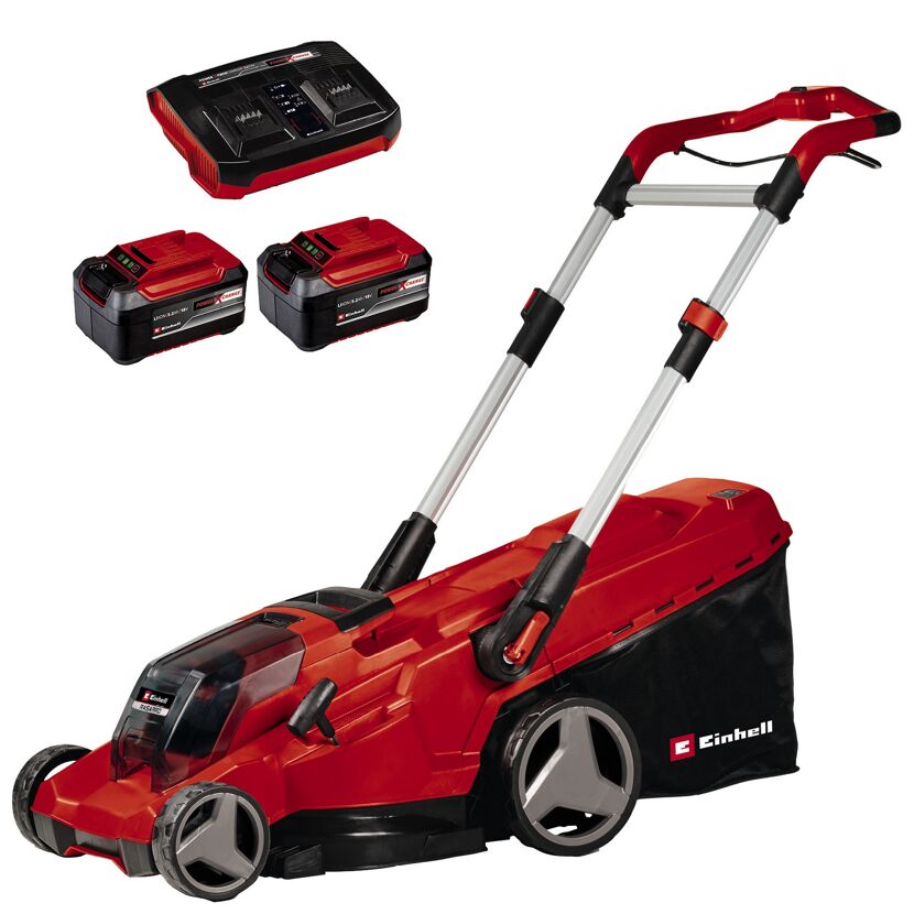Einhell Akku-Rasenmäher RASARRO mit zwei Akkus und Ladegerät