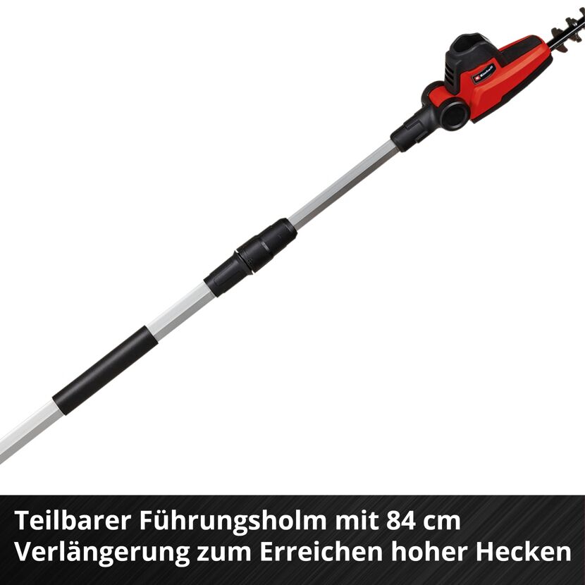 Teleskop-Heckenschere mit Verlängerung