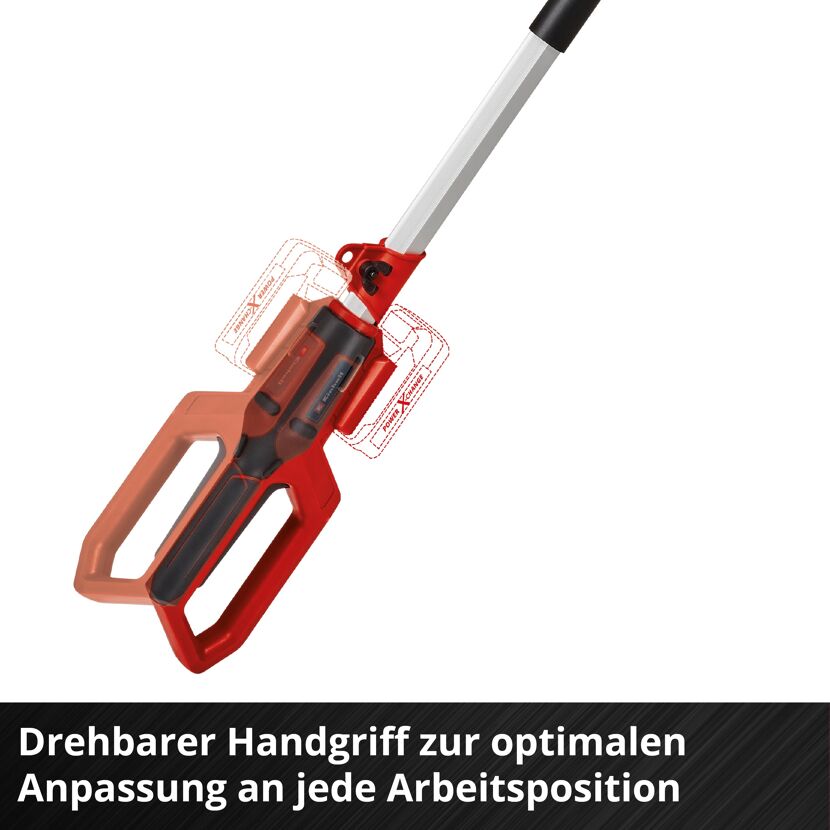 Drehbarer Handgriff für optimale Anpassung