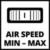 Symbol für Luftstrom Min - Max