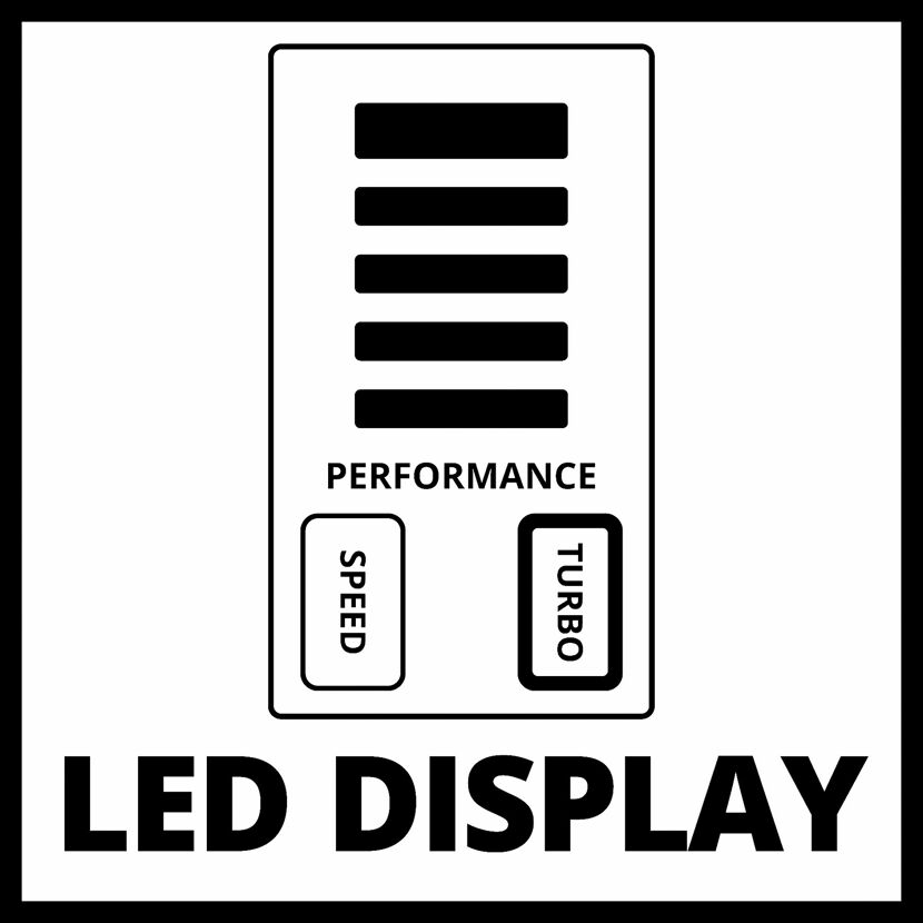 LED Display mit Performance, Speed und Turbo