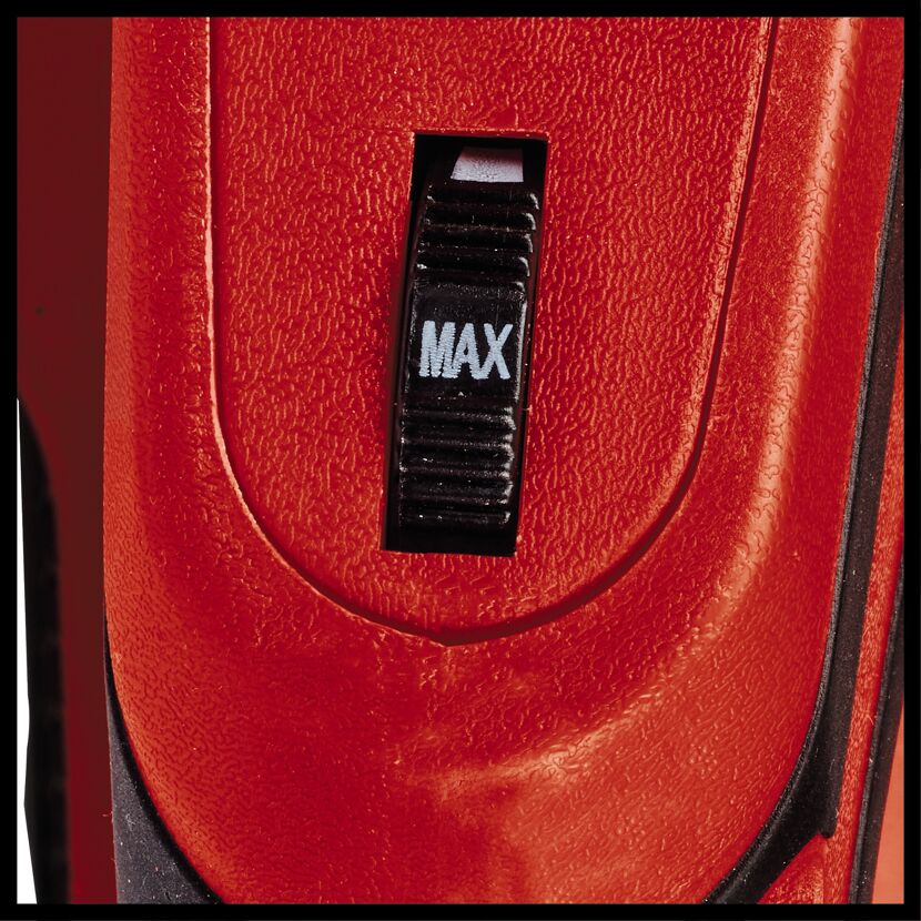 Ein-/Ausschalter auf Maximum