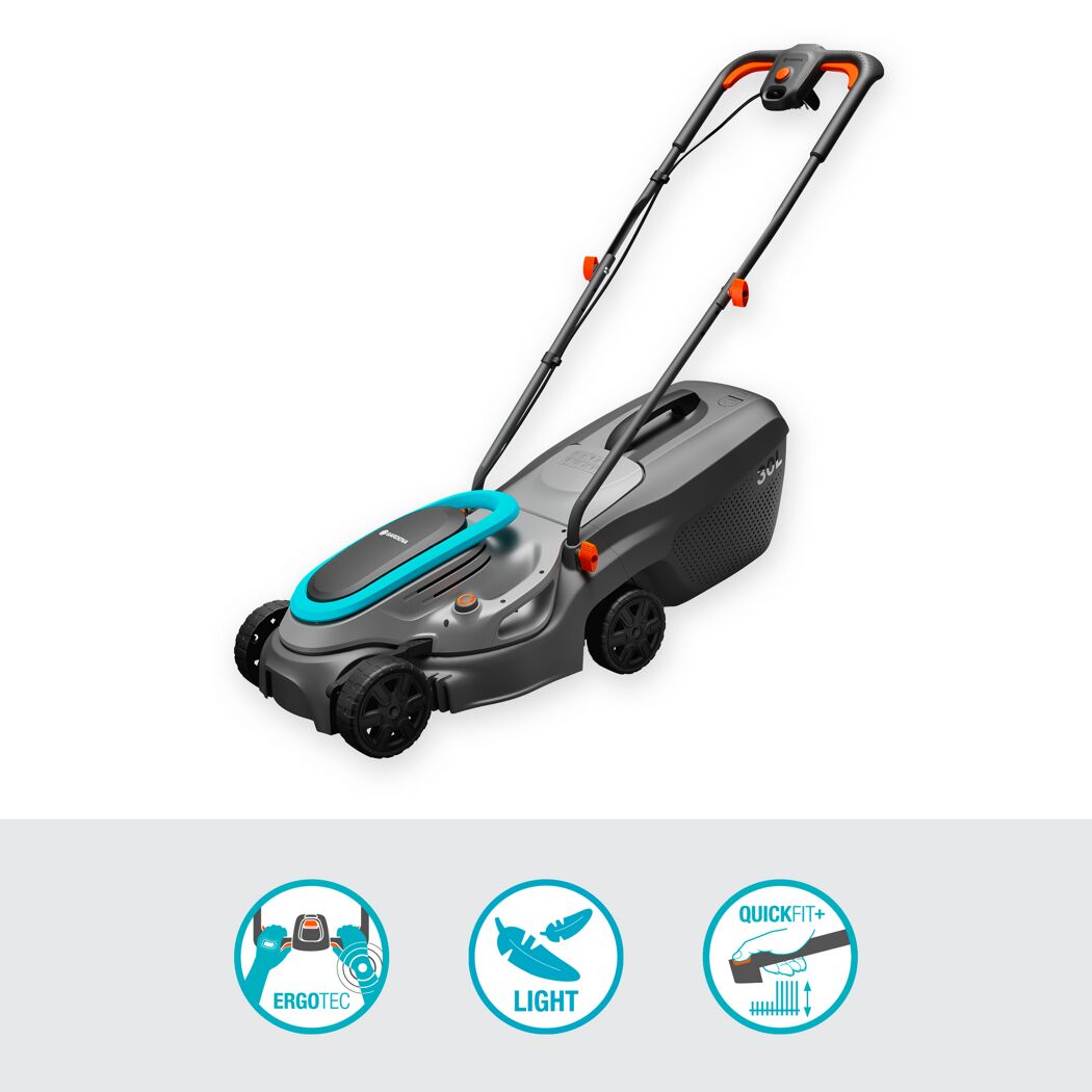 Elektrischer Rasenmäher mit ergonomischem Griff