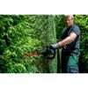 Person schneidet Hecke mit Akku-Heckenschere