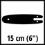 Verkleinertes Bild von Ersatzschwert für Astkettensäge 'GE-PS 18/15 Li BL' 15 cm 1,0 mm