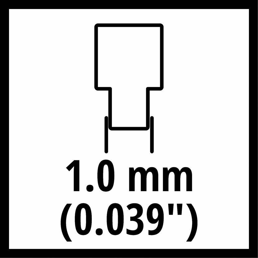 Kettengliedstärke 1,0 mm (0,039 Zoll)