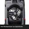 Drei Wendemessser aus Spezialstahl im Häcksler