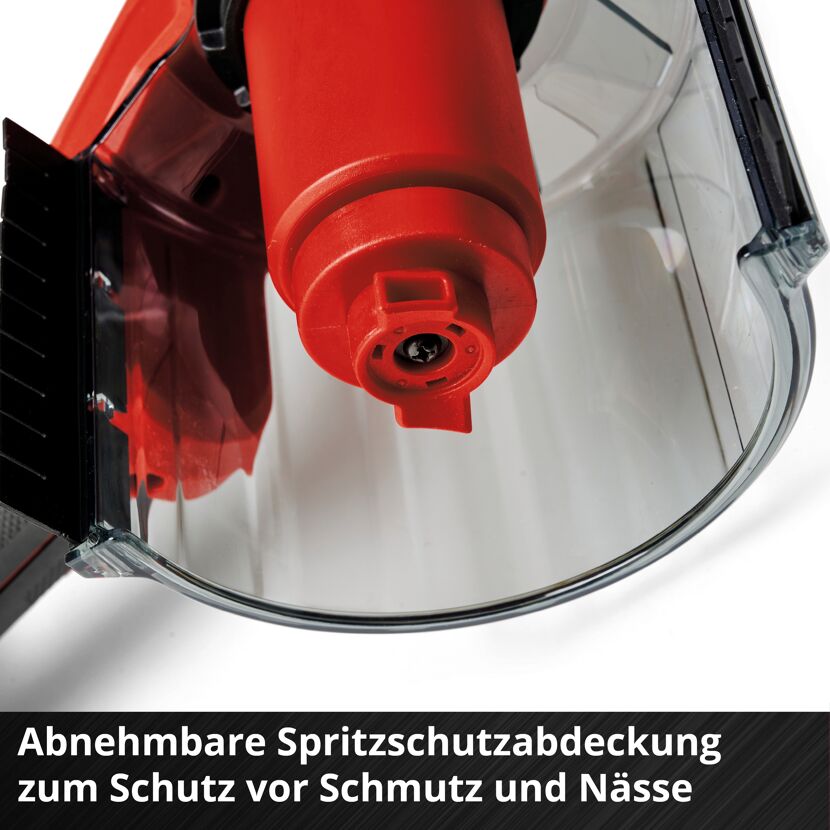 Abnehmbare Spritzschutzabdeckung