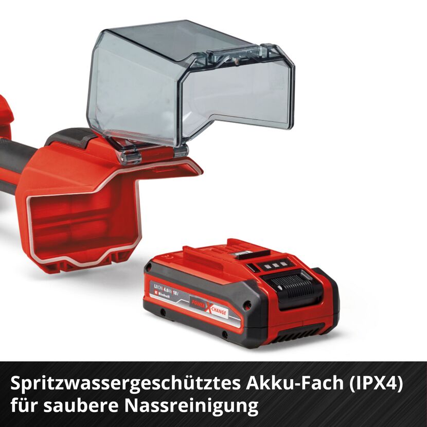 Akku-Bürste mit Spritzwasserschutz und Akku